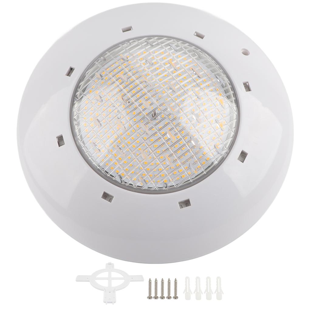 LED Underwater Light IP68 Waterproof Plastic WallMounted Swimming Pool Lamp AC12V Warm Light