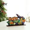 Tiered Tray Halloween Decor Wooden Ornaments for Tabletop Decorations, Stable Base Table Decorative Wood Signs Centerpiece Home Party And Spooky