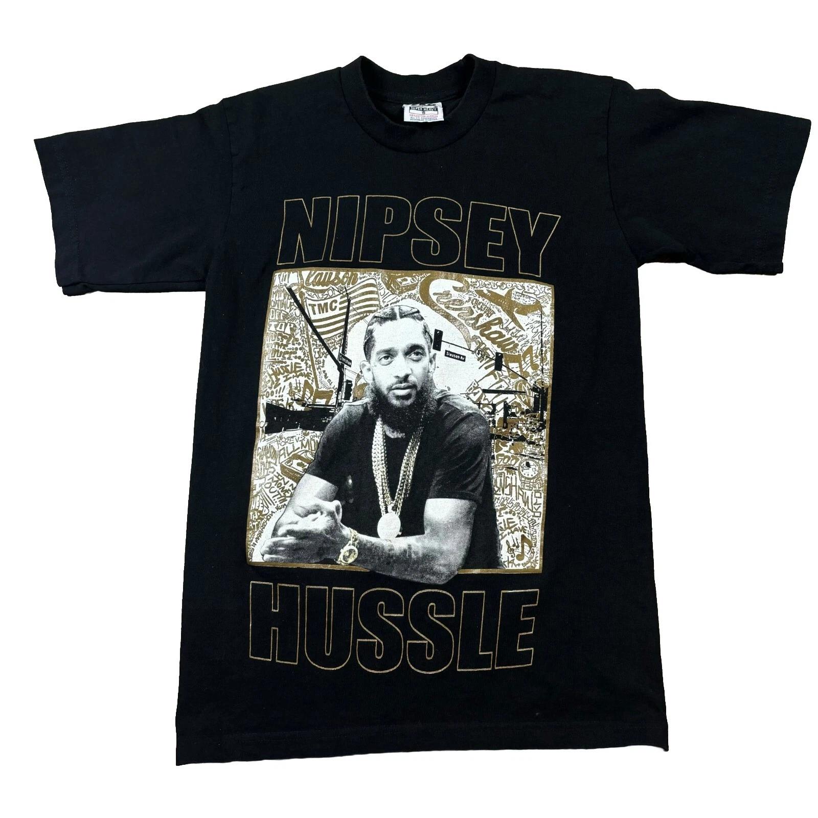 Nipsey Hussle Shirt Mens Small Black Rapper Compton California Hiphop Rap Tee S