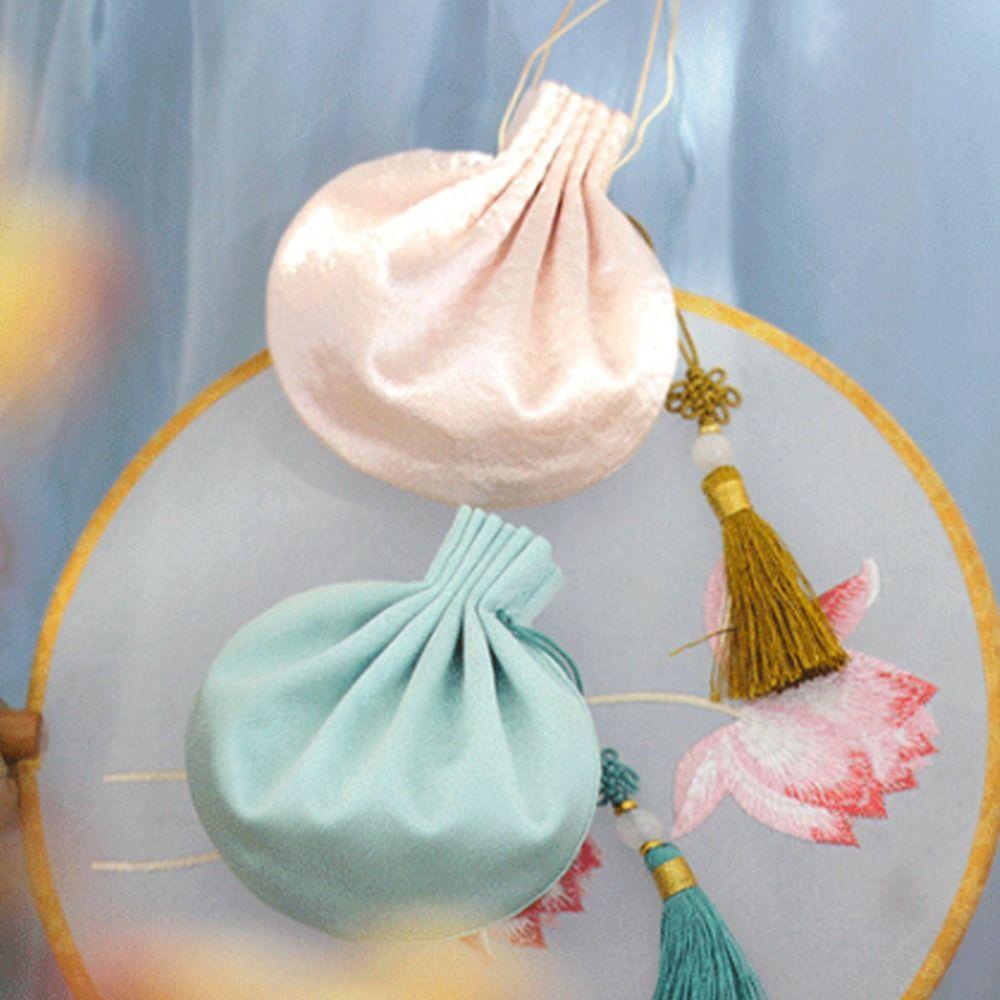 Jewelry Bag Chinese Style Cloth Sachet Brocade Hanging Pouchperfume Bag  Blessing Gift