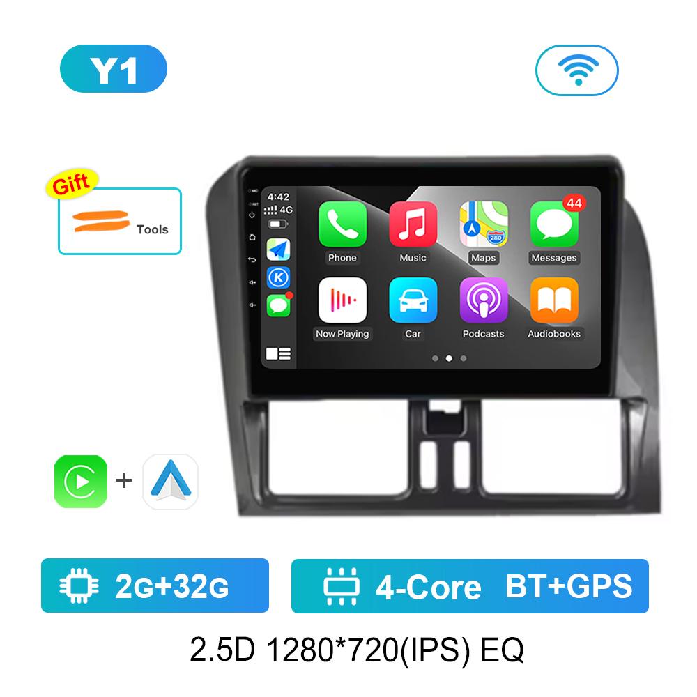 

10 для Volvo XC60 I 1 2008 - 2013 Android система разделенный экран 4G автомобильный видео мультимедийный проигрыватель GPS навигация WiFi HD экран