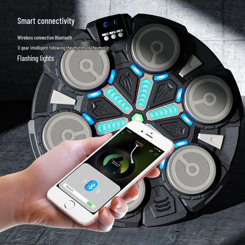 Children's Music Boxing Trainer: Wall-Mounted Target & Gloves - Perfect Birthday Gift for Boys & Home Exercise.