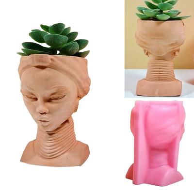 Bohyně Držák na pera Silikonová forma Stolní ozdoba Sukulentní květináč Formy Epoxidová pryskyřice Forma DIY Výroba sádry
