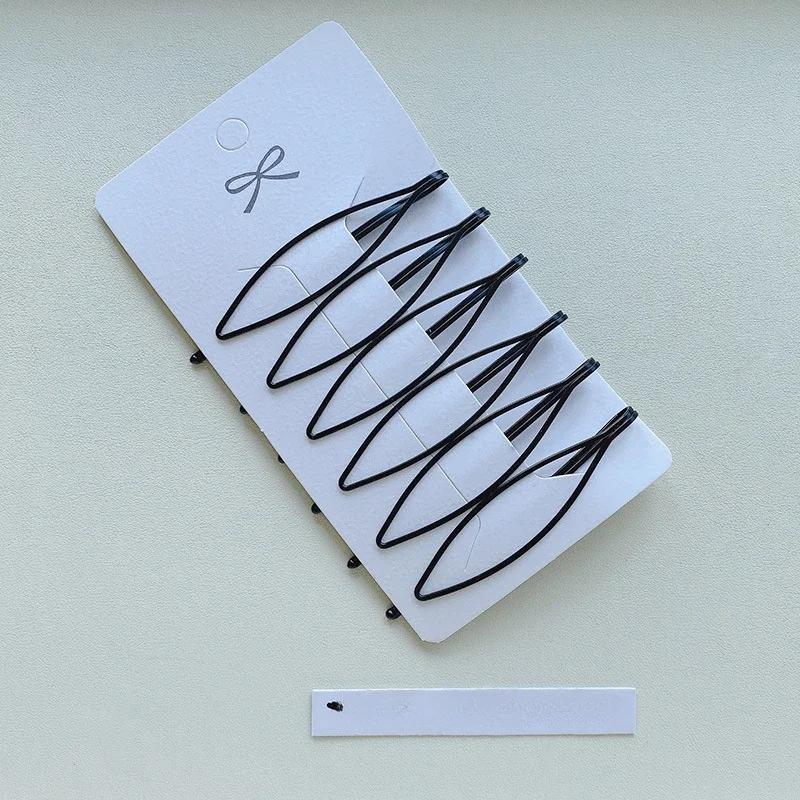6pc Retro Black Hairpin Hair Claws Clips for Girls Women Kids Childs Ladies Crab Korean Wedding Party Gift Hair Accessories
