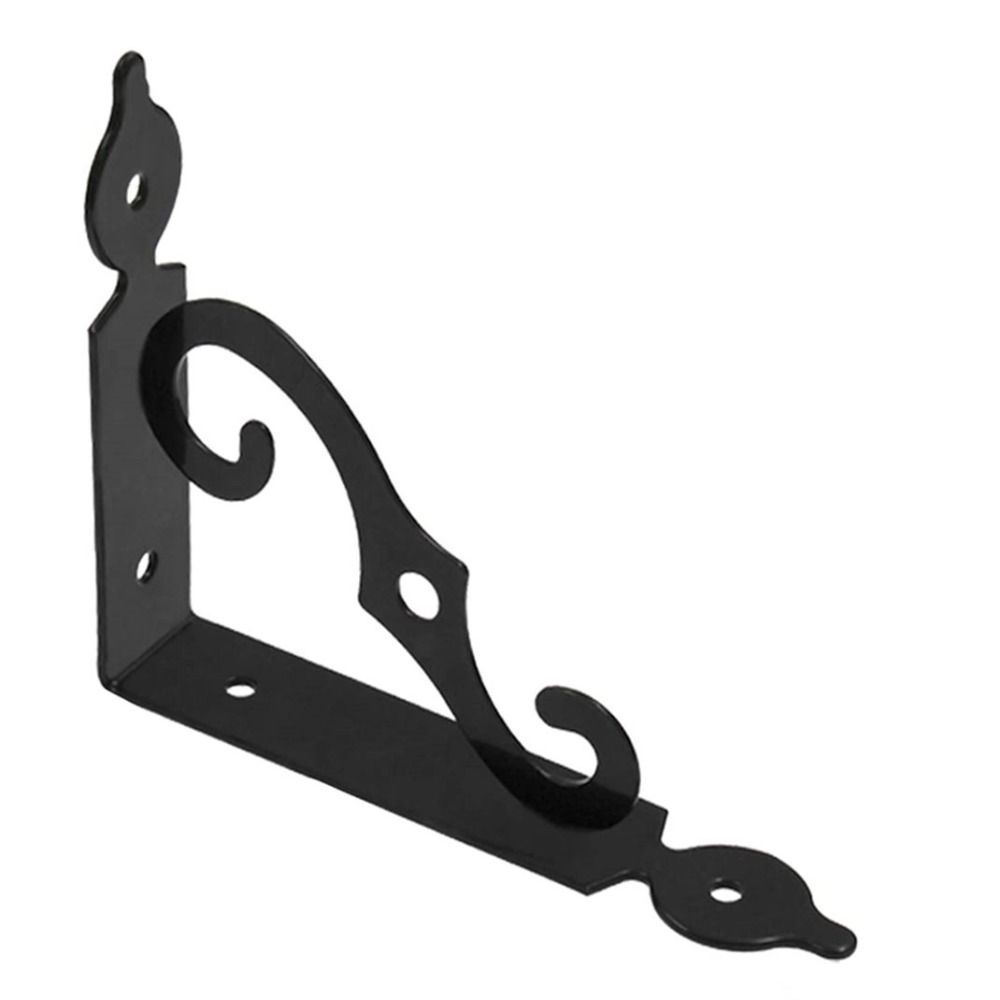 2Pcs Floating Shelf Brackets L Shape Shelf Supporter Triangular Shape Corner Brace  Wall Mounted