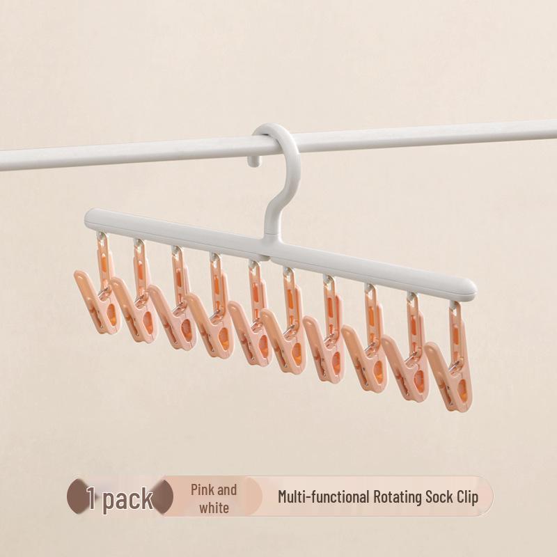 Adjustable Baby & Kids Clothes Rack with Trouser Clips and Small Hangers