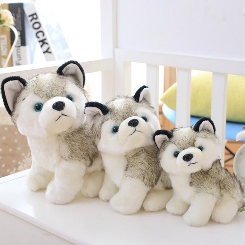 Cute Simulation Husky Doll Plush Toy Puppy Dog Super Cute Erha Doll Birthday Gift Female