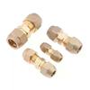 1Pcs 2 3 4 5mm Quick Connectors Straight Pipe Extension Joint No-Weld Fittings With Flare Nuts Copper Connectors