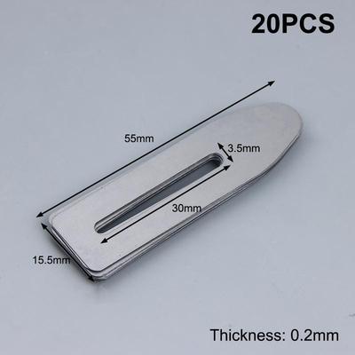 20Pcs Metal 43x15/55x15mm Sheet Separator For Komori Roland Printing Machine Separator Parts Thickness 0.1/0.15/0.2mm
