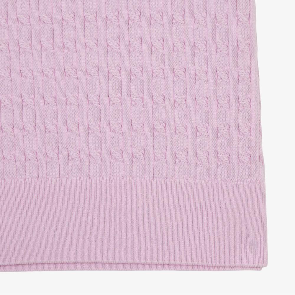 [Lacoste] Women's Cable Sweater Polo Shirt PF607E-56GZ4H