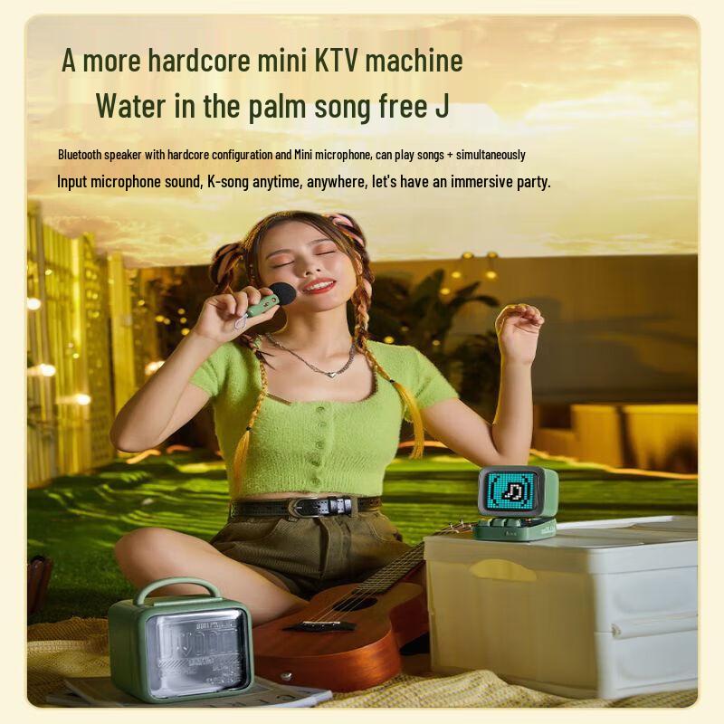 Divoom DitooMic Pixel Art Bluetooth Speaker with Microphone