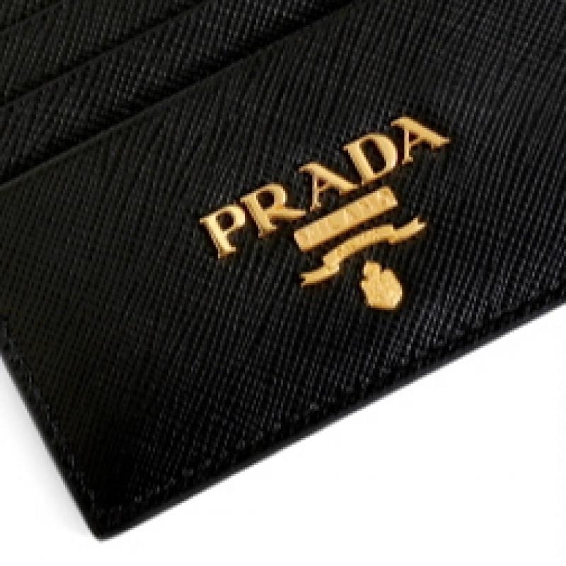 Prada 1mc025 Qwa F0002 Saffiano Logo Card Holder