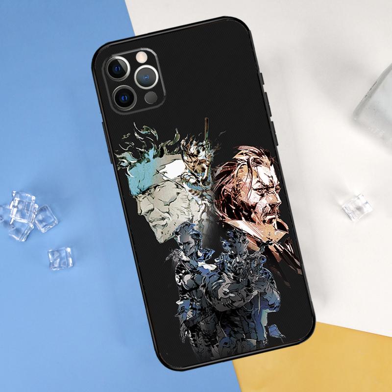 Metal Gear Solid Case For iPhone 16 15 13 12 11 14 Pro Max Mini Cover For iPhone 16 15 XR X XS Max Plus Phone Case