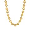 Geometric X-Shaped Hip-Hop Style Necklace & Bracelet Set - Trendy Unisex Jewelry