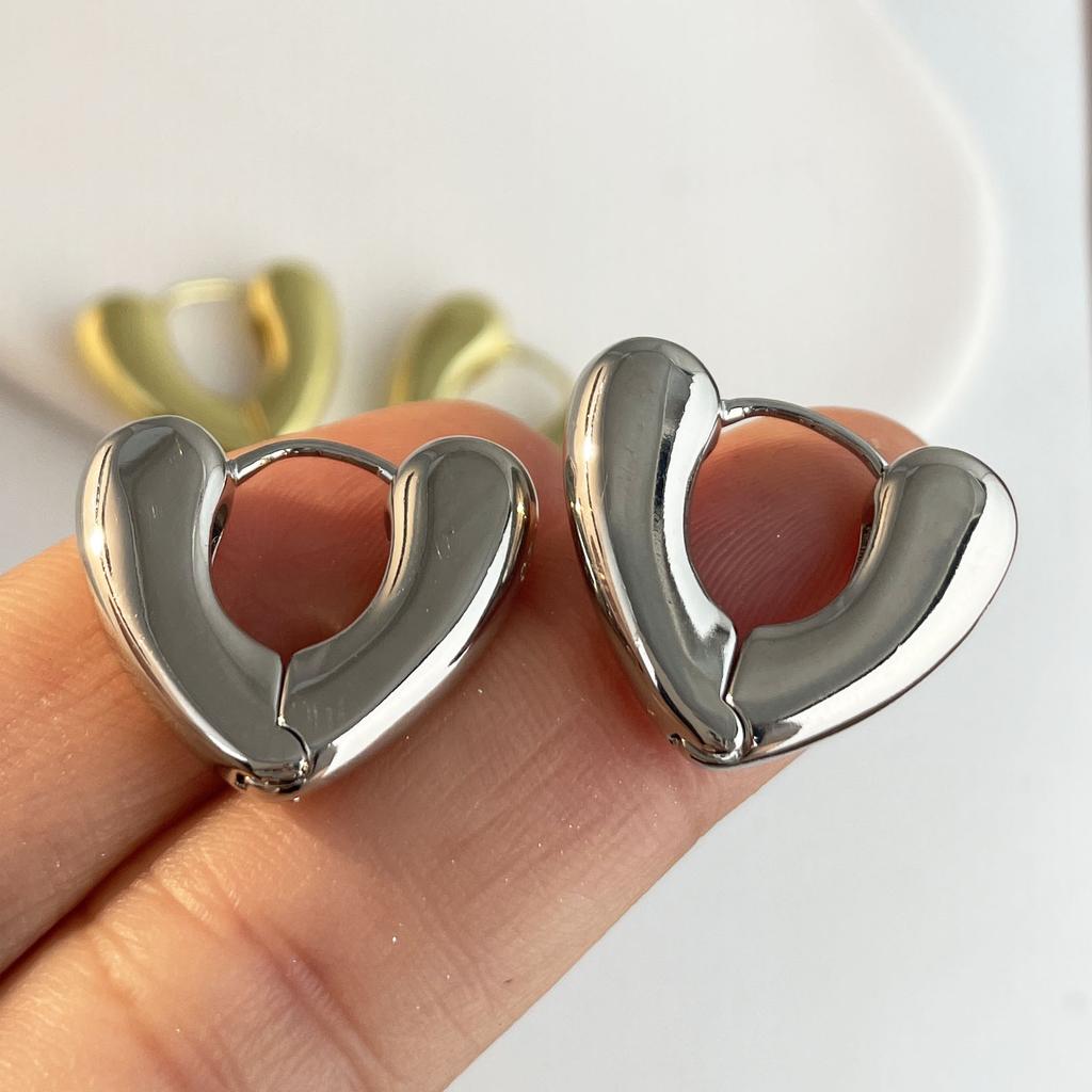 Xiaomi 925 Sterling Silver Earrings For Women Trendy Geometric Heart Gold Earring Jewelry Prevent Allergy Party Accessories Gift