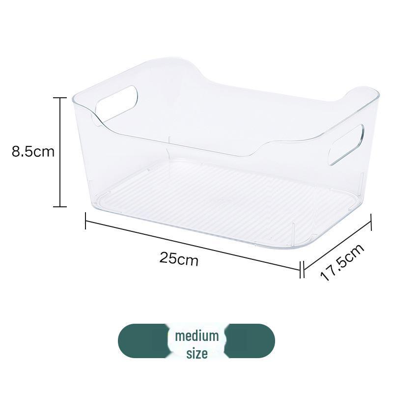 

Прозрачный пластиковый ящик для хранения ПЭТ для кухонных и настольных предметов Transparent