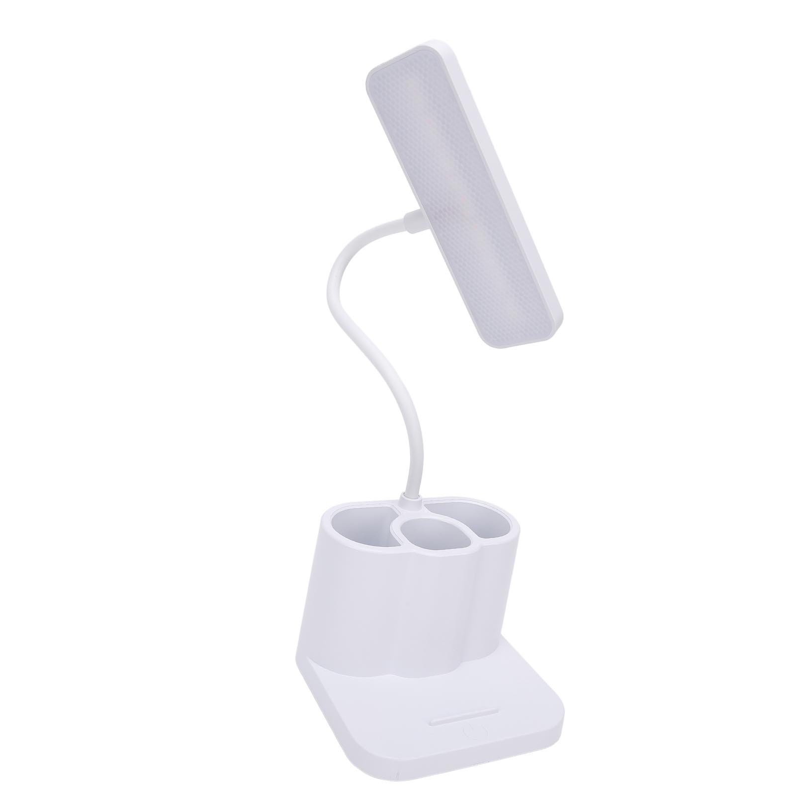 

Настольная лампа с 3 цветовыми температурами, перезаряжаемая прикроватная лампа с подставкой для ручек и подставкой для телефона для дома