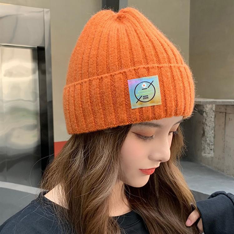 Gorro de Lã de Inverno Feminino Estilo Coreano 2025: Tricô moderno, versátil, fofo e quente para estudantes japoneses
