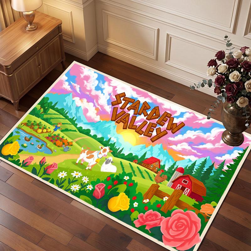 Stardew Valley Rug Soft Thick Non Slip Floor Carpet for Bedroom Living Room Home Decor