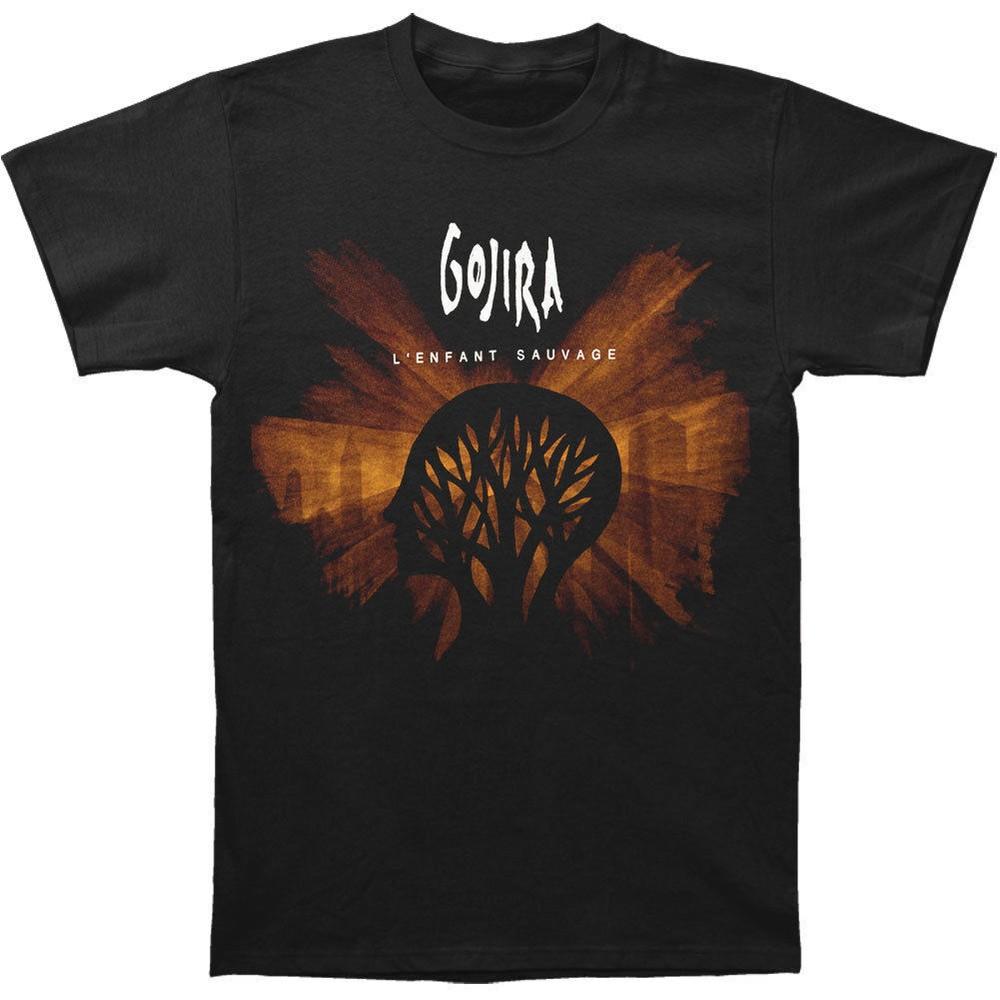 Gojira L Enfant Sauvage Футболка Черная Мужская S-5XL Унисекс Футболка L