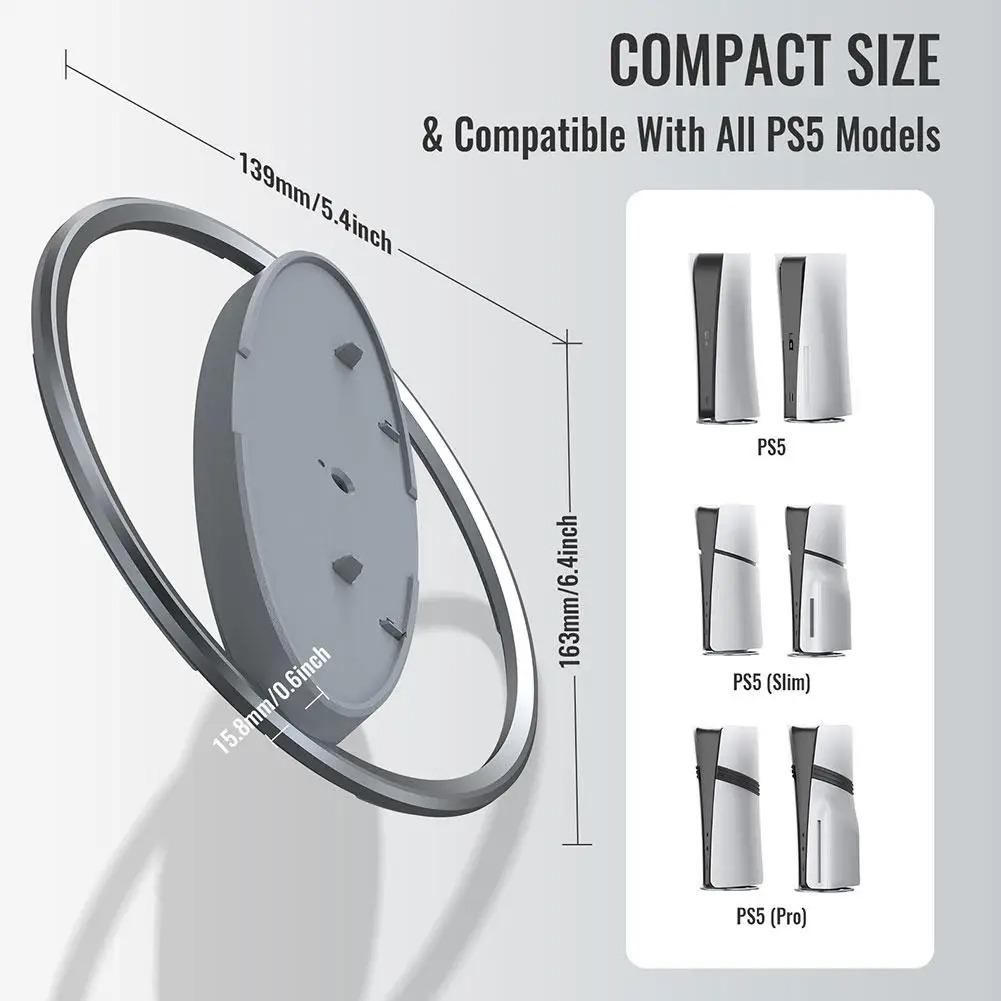 FOR PS5 Pro/Slim Full Range Of Zinc Alloy Game Console Stand Game Console Vertical Suction Non-slip Cooling Base Holder