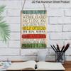 2D Flat, 1pc "Be Happy Dream Big Smile" Aluminium Sign - 8"x12" Rustic Vintage Inspirational Decor, Perfect for Home, Classroom & Office Wall Art