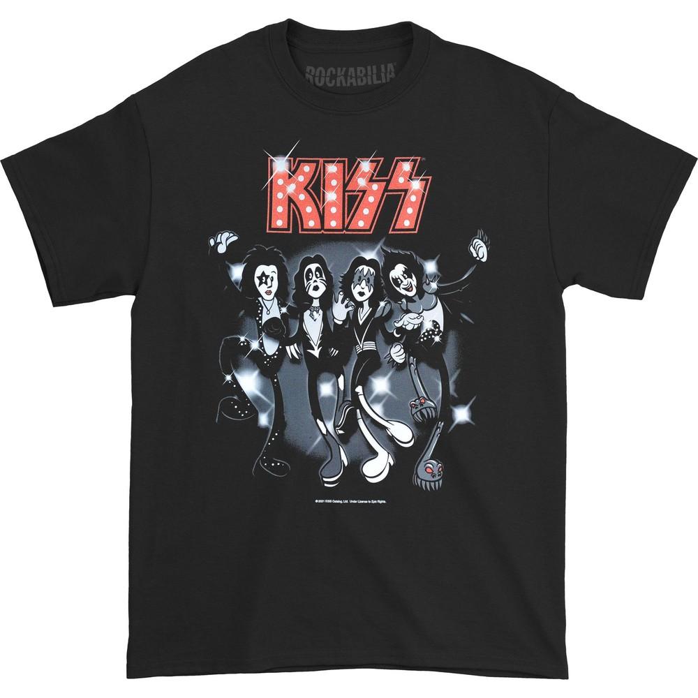 

Men s KISS Rubberhose Slim Fit T-shirt Black XL