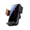 Car Phone Charger Phone Holder 15W Wireless Wired Charger Auto Sensing One-Touch Release and Rotation Qi FCC ROHS Certified