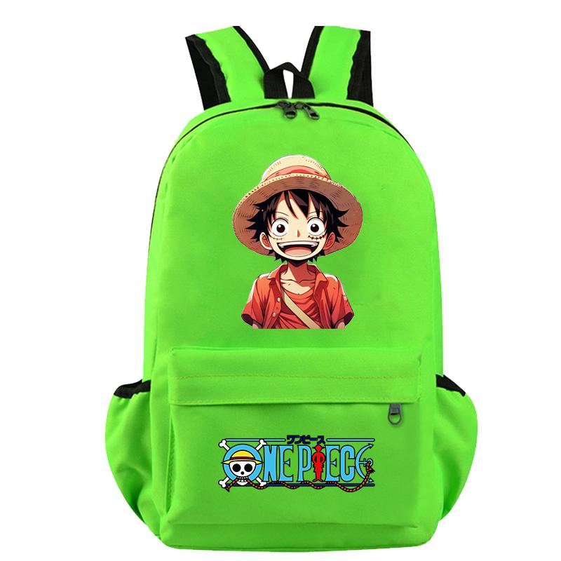 Anime One Piece Bag Large Capacity Sweet Soft Backpack for Boy Girl Children Teenager Back To School Bag Leisure Travel Bag College Canvas Bagpack