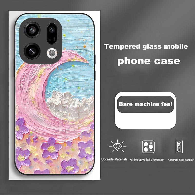 Tempered Glass Phone Case For OPPO Find X9 X9Pro 5G Fashion Shockproof Hard Back Cover For OPPO FindX9 X 9 Pro Protective Capa