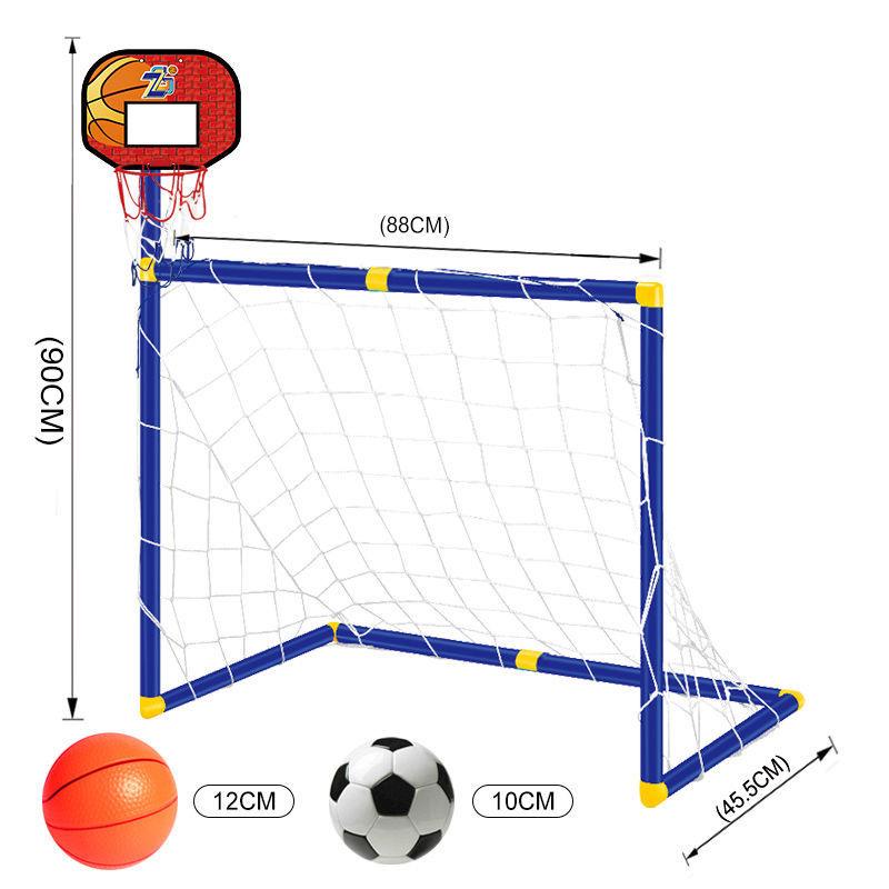 2-in-1 Bērnu basketbola grozs un futbola