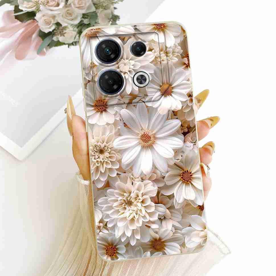Pour Infinix GT 10 Pro 5G X6739 Étui Mode Fleurs Colorées Complète Housse Souple en Silicone Pour Infinix GT 10Pro 10 pro 5G Étuis de Téléphone