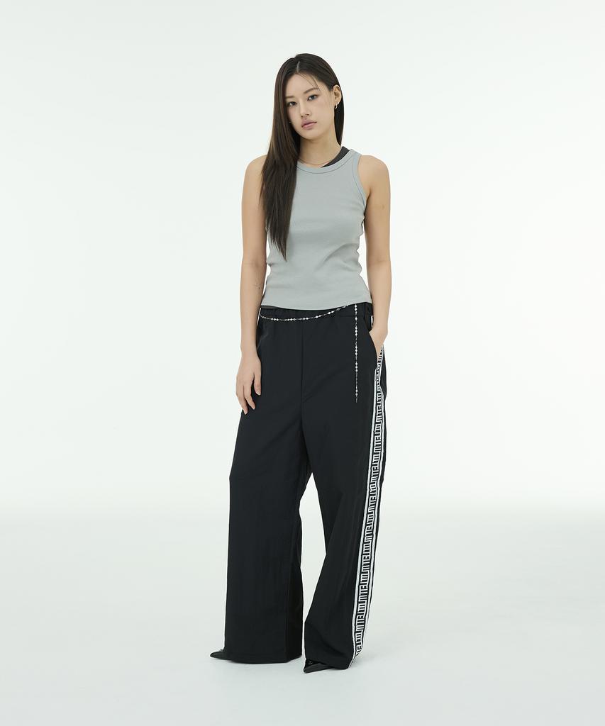 MUTTLETT Side-Line Taping Pants - Black