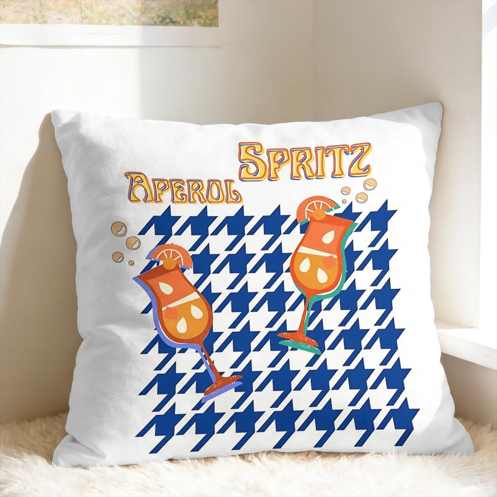 Federa Aperols Spritz Federa Comoda per Divano Camera da Letto Decorazione Casa Federe Moderne