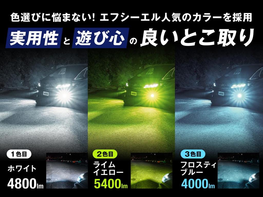 Spacia Custom L1B Fog New Genuine Replacement LED Switching Lime and Frosty Aftermarket Fog Vehicle Inspection Memory Set of 2 and Fcl. (FCL) Lights,