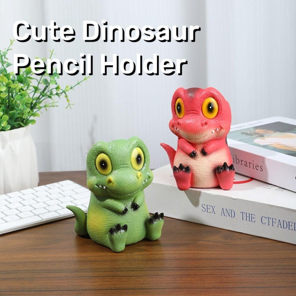 

Карандашница из смолы, органайзер для стола в виде динозавра, портативная подставка для ручек для дома и класса