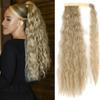 MISS WIG Synthetic Hair Fiber Heat-Resistant Straight Hair With Ponytail Fake Hair Chip-in Hair Extensions Pony Tail