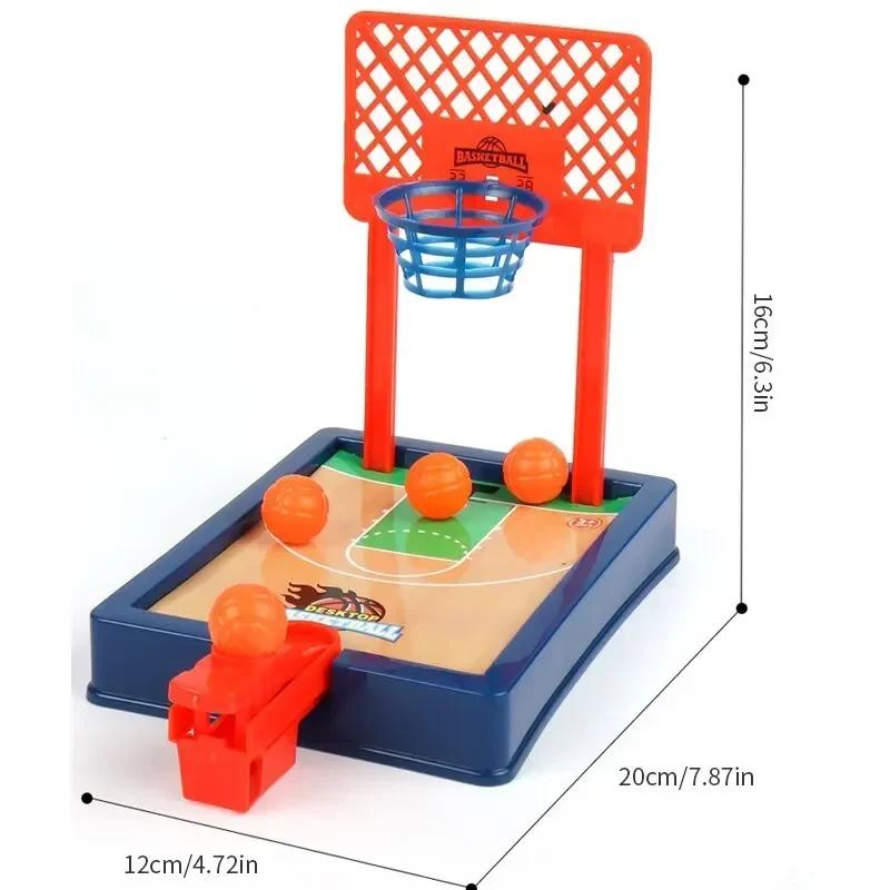 Non-Toxic Desktop Basketball Game Finger Sports Competition Toy Finger Basketball Mini Shooting Machine Portable Desktop Game Toy Gifts