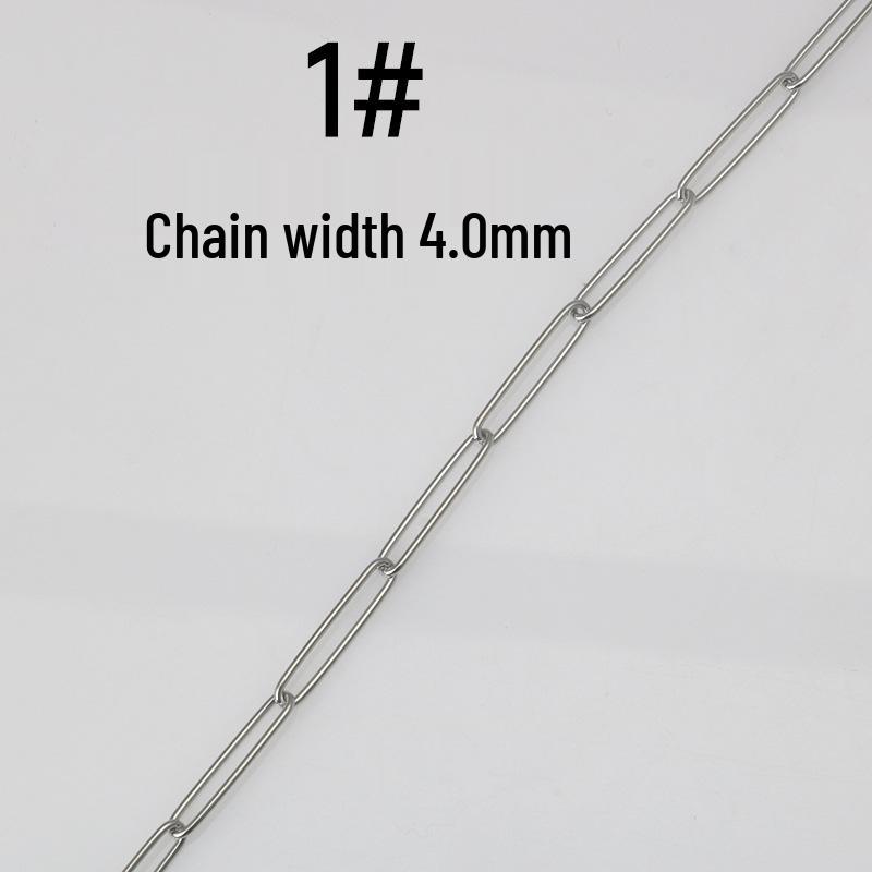 

Овальный браслет-цепочка из нержавеющей стали из титановой стали - аксессуары для изготовления украшений своими руками.