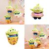 Disney Toy Story Alien Plush Doll Pendant Doughnut Hamburger Keychain Kid Gift