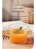 Vysokoteplotná sklenená miska na dusené vaječné krémy s pokrievkou na dusenie