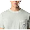 Stone Island Solid Color Crew Neck Pocket Slim Fit T-Shirt Men Tops Green Gray K1S152100219S0057-V0166