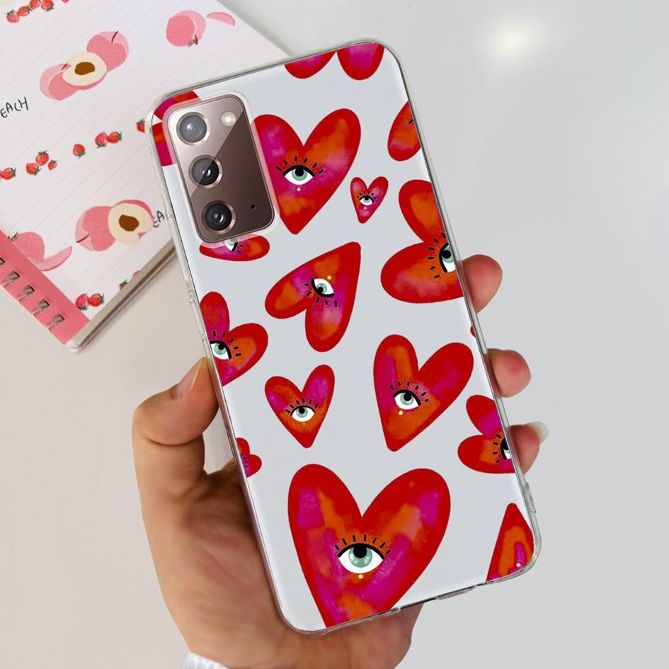 For Samsung Note 20 5G Case SM-N981B Popular Flower Slim Soft Silicone Phone Cover For Samsung Galaxy Note20 Ultra 5G Funda Capa
