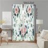 Set Of 2 Versatile Polyester Transparent Curtains Home Decoration Green Leaf Use Bedrooms Living Rooms Curtain Ideal For Area