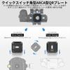 Neewer 38mm Quick Release Plate 2 Pack Square Arca QR Camera Mount Plate Compatible Capture V3 Camera Clip Quickly Switch from Tripod Head To Shoulder