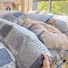 Bedding Four-piece Set, Cotton Pure Cotton Floral Quilt Cover, Bed Sheet Dormitory Three-piece Set