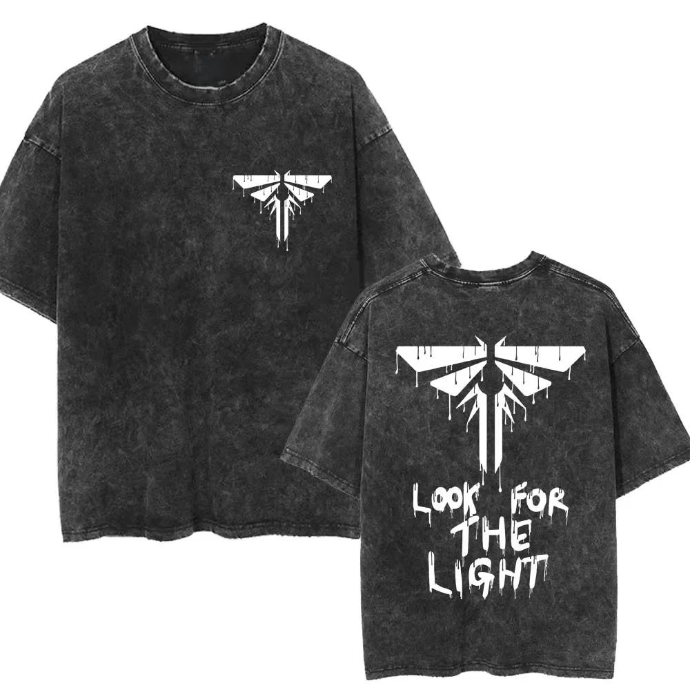 The Last of Us Ellie Prané tričko Pánské Dámské Retro Harajuku Trička Nadměrné Ležérní Bavlněné Módní tričko Streetwear