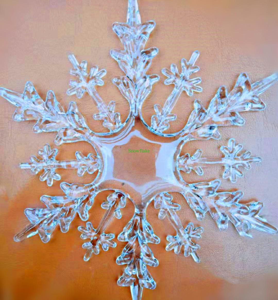 

Різдвяні прикраси-сніжинки - Акрилові прикраси для весіль, готелів, торгових центрів та фотографії