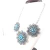 Les Trésors De Lily [M9431] - Collier créateur 'Sissi' bleu argenté
