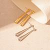 Simple Metal-sensitive Glossy Water Drop Silver Needle Earrings, European and American Commuter Niche Earrings, 